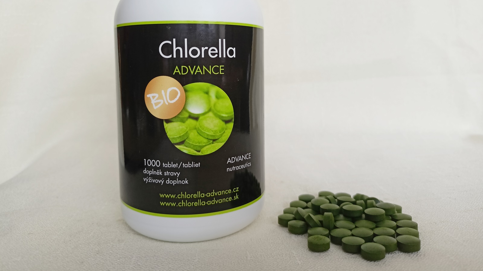 Recenze: Zelené potraviny Chlorella a Spirulina BIO od ADVANCE nutraceutics